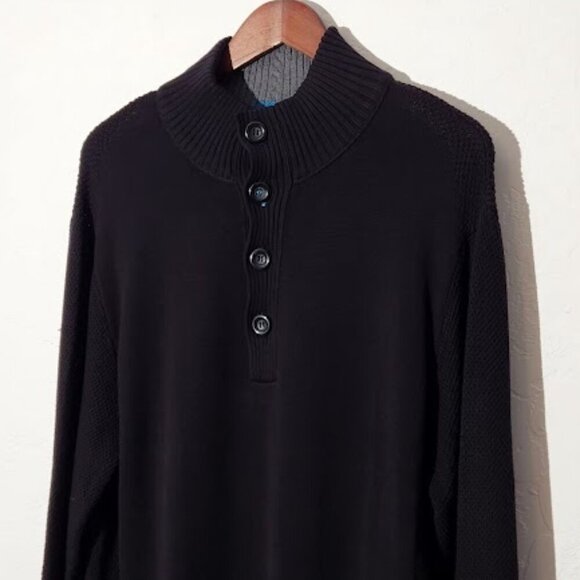 Carbon 2 Cobalt Men's Mock Neck Pullover Sweater in size XL NWOT - Picture 2 of 4